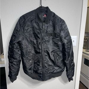 South Pole Flight Bomber Men Jacket Black Size Medium M